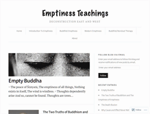 Tablet Screenshot of emptinessteachings.com